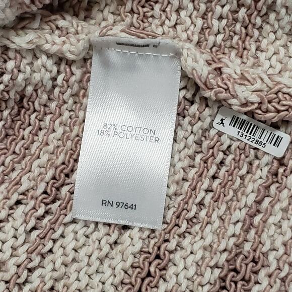 Pure Jill Plus Sz 2X Marled Textured Knit Tunic Sweater Boatneck Casual Neutral - Picture 6 of 10